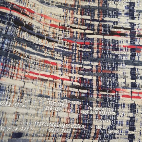 WORTH New York Women's Pencil Straight Skirt Size 6 Tweed Fringe Americana - Picture 13 of 15